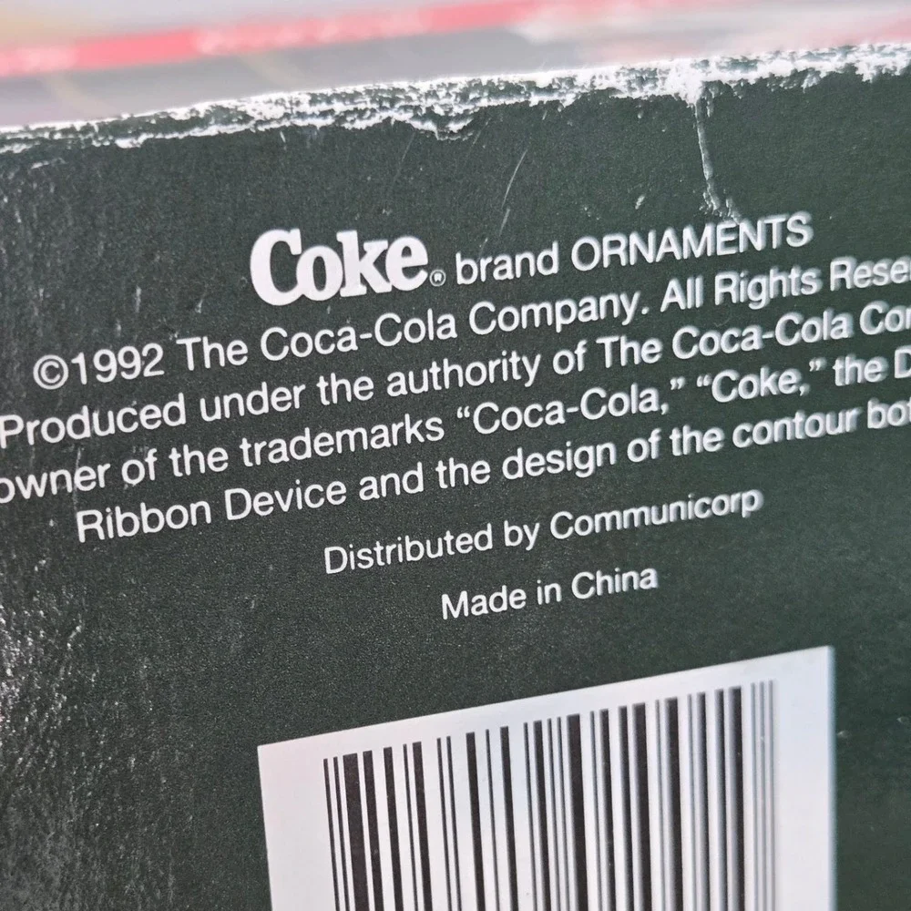 Vintage 1992 Coca-Cola Trim A Tree Santa Claus Ornament Set Haddon Sundblom Art